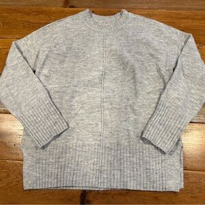 Ann Taylor LOFT Light Gray Cashmere Sweater Size XS